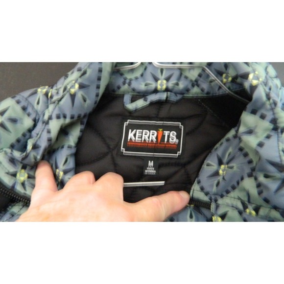 Kerrits GREEN Jacket Womens Medium Quilted Performance Equestrian Zip Pockets - Picture 12 of 12